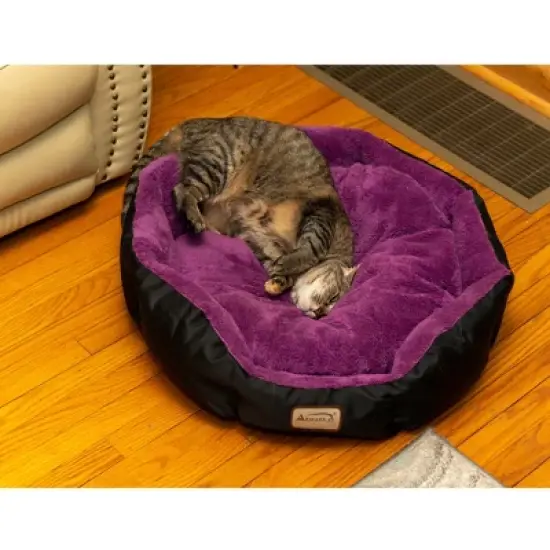 Armarkat Large, Soft Cat Bed in Purple and Black - C101NH/ZH image {5}
