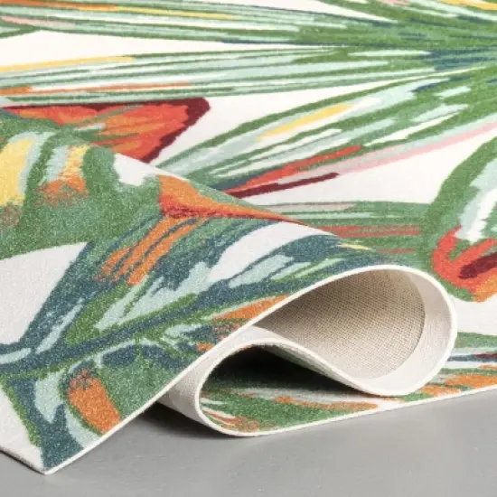 nuLOOM Contemporary Floral Lindsey Indoor/Outdoor Patio Area Rug image {3}