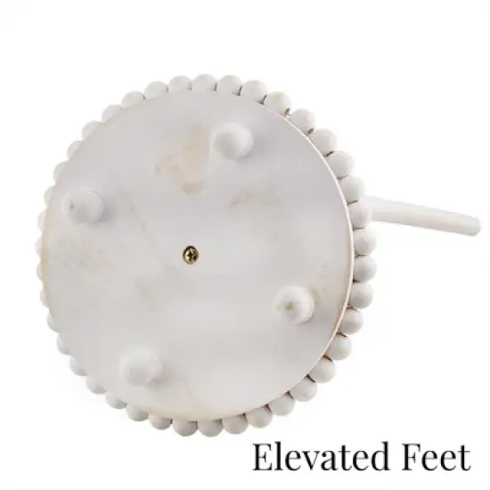 AuldHome Design Farmhouse Paper Towel Holder; Wood Beaded Rustic Countertop Dispenser image {7}