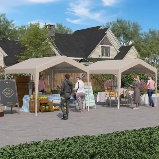 GustoWave Outdoor 10'x10' Waterproof Oxford Fabric Canopy Tent for Weddings image {3}