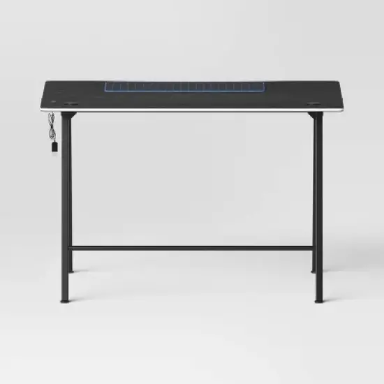 Gaming Dorm Desk with LED Lights and Headphone Holder - Room Essentials&trade; image {3}