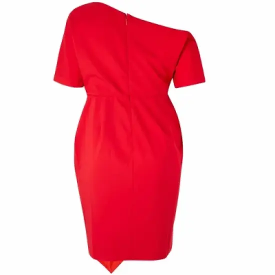 11 Honor&eacute; Collection Women's Off-the-shoulder Asymetrical Midi Dress image {6}