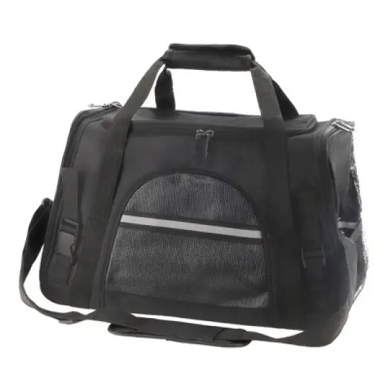 Unique Bargains Dog Carrier Cat Carrier Black 1 Pc image {6}