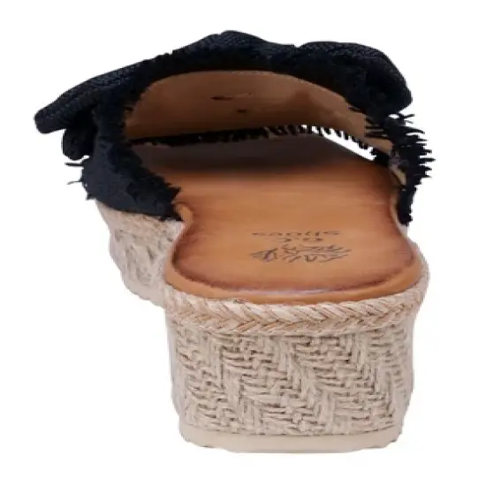 GC Shoes Trina Bow-Tied Espadrille Slide Platform Sandals image {2}