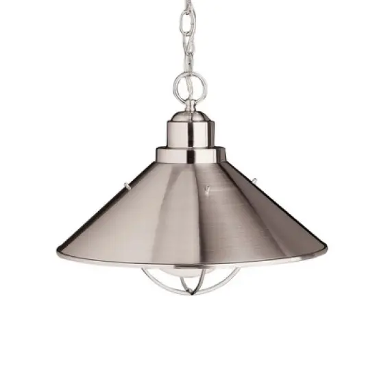 Seaside&trade; 16" 1 Light Pendant Brushed Nickel image {2}