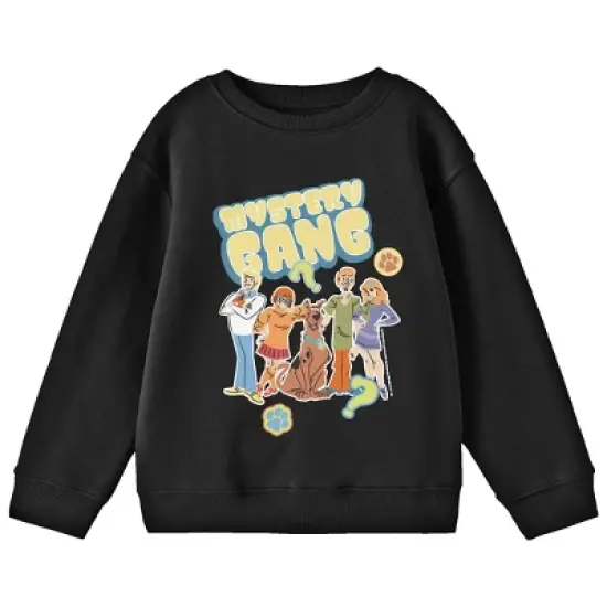 Scooby Doo Mystery Gang Youth Black Crew Neck Sweatshirt image {2}