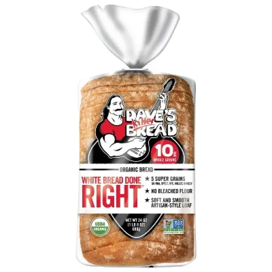 Dave's Killer Bread Organic White Bread Done Right - 24oz image {8}