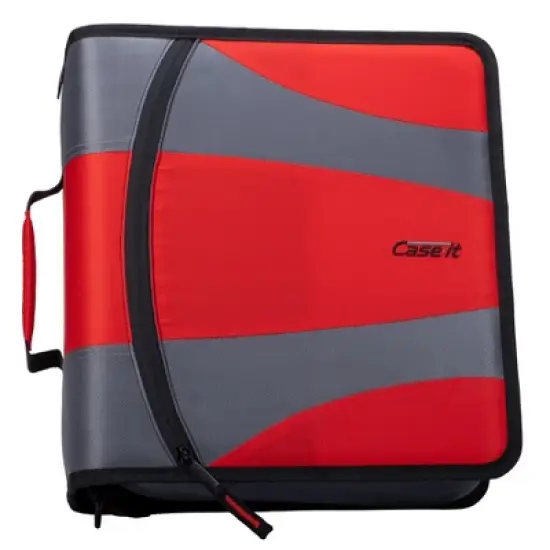 Case-it The Dual 2.0 Zipper Binder Backpack - 5 File Folder - 800 Sheet Capacity - Comes with Shoulder Strap image {5}