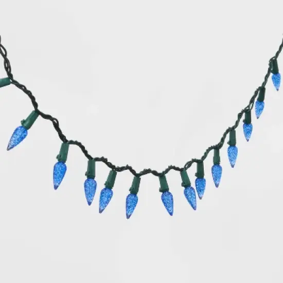 60ct LED C6 Faceted Christmas String Lights with Green Wire - Wondershop&trade; image {2}