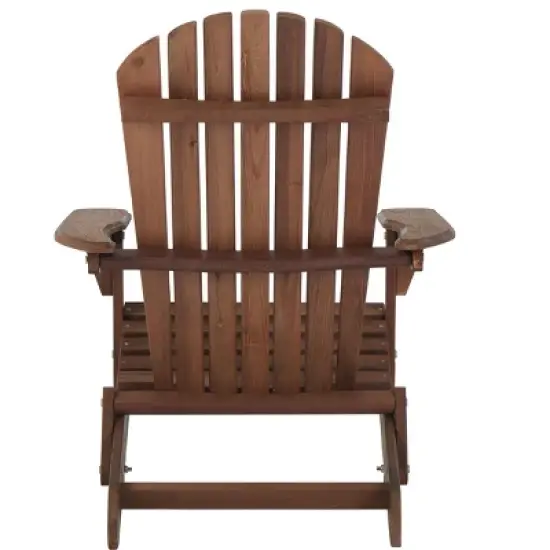 Wooden Outdoor Folding Adirondack Chair Set of 2 Wood Lounge Patio Chair for Garden,Garden, Lawn, Backyard, Deck, Pool Side, Fire Pit,Half Assembled, image {9}