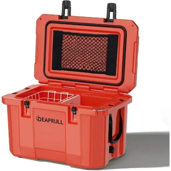 Hooure 60 Quart Cooler with Wheels, Ice Chests Portable Camping Cooler Holds Ice up to 6 Days, Leak-Proof Outdoor Insulated Cooler with Handle image {11}