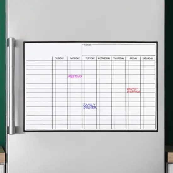 Unique Bargains Magnetic Dry Erase Planning Board White image {6}