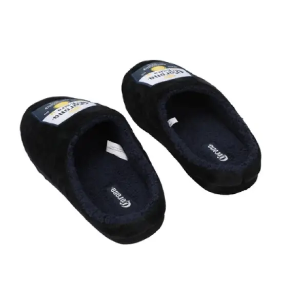 Corona Beer Labels Men's Black Scuff Slippers image {4}