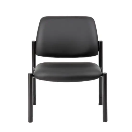 400lbs Weight Capacity Guest Chair Antimicrobial Black - Boss Office Products image {2}