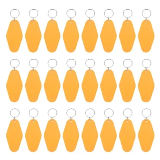 Unique Bargains Blank Vintage Motel Hotel Keychains Key Tag 24 Pcs image {31}