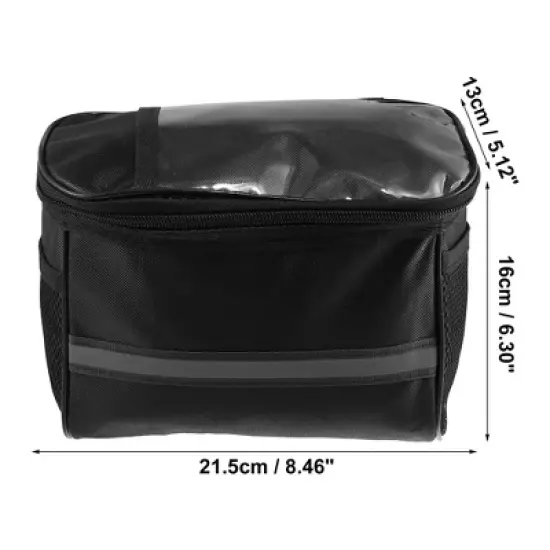 Unique Bargains Bike Handlebar Storage Bag 1 Pc image {2}