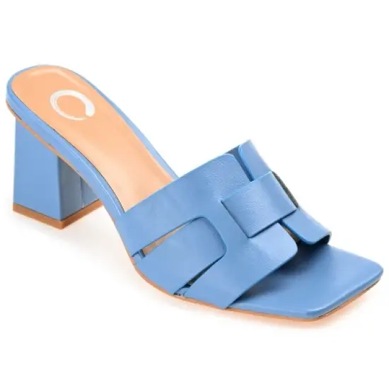 Journee Collection Womens Renatta Tru Comfort Foam Open Square Toe Block Heel Sandals image {10}