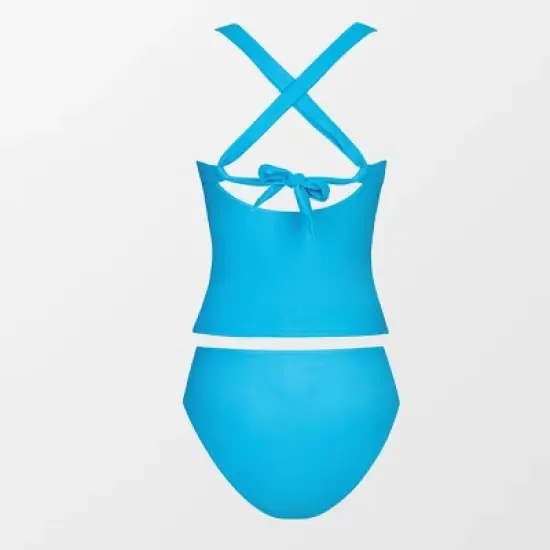 Women's Cross Back Tankini Set Swimsuit - Cupshe image {2}