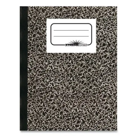 National Composition Book, Medium/College Rule, Black Marble Cover, (80) 10 x 7.88 Sheets image {4}
