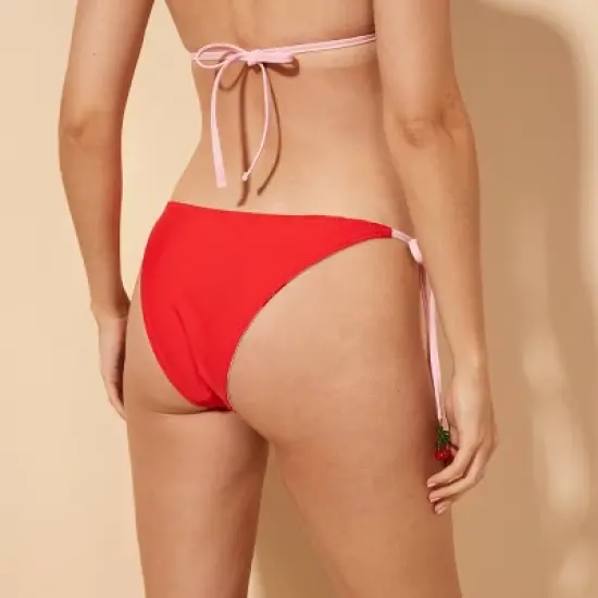 Women's Reversible Sasha Low-Rise Cheeky Bikini Bottom - Wild Fable&trade; Red image {2}