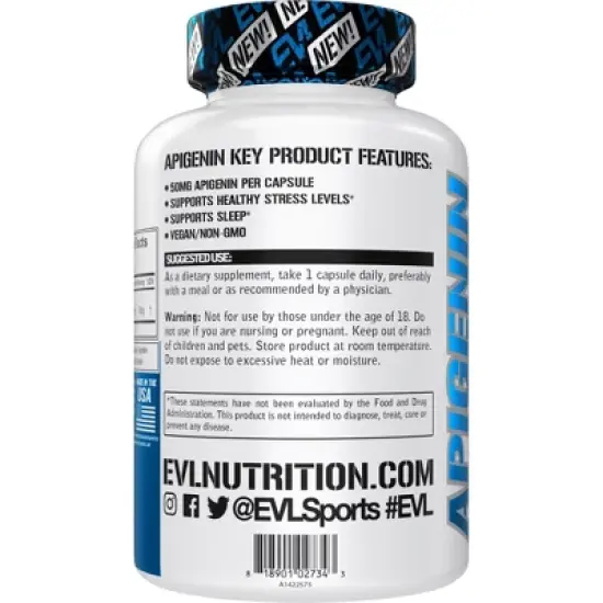 Evlution Nutrition Apigenin - Stress & Sleep Support - 30 Servings image {2}