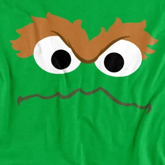 Men's Sesame Street Oscar Face T-Shirt image {1}