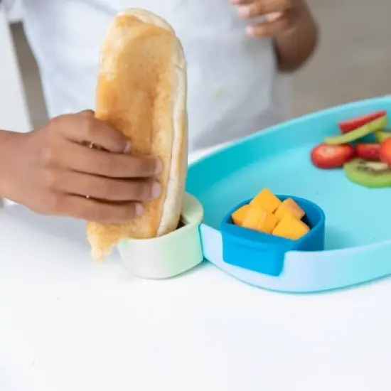 Bumkins Silicone Little Dippers Round Dining Bowl - Gumdrop - 3pk image {4}