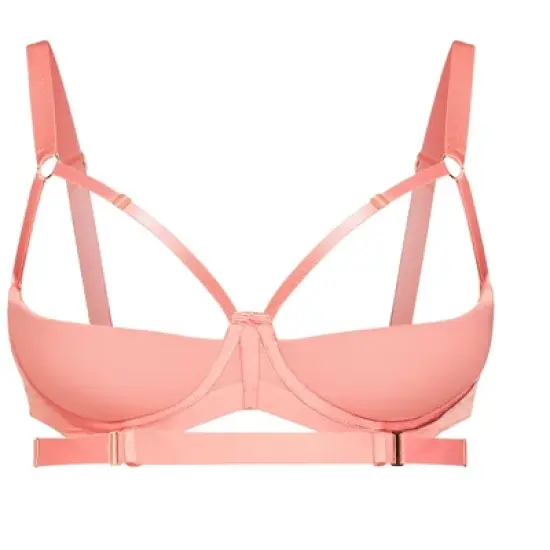 Women's Plus Size Avril Quarter Cup Bra - blush | FOX & ROYAL image {2}