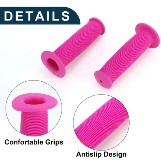Unique Bargains Bike Handlebar Grips Covers 4.33" Pink 1 Pair image {3}
