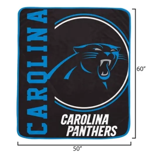 NFL Carolina Panthers Keep It Simple Ultra Soft Blanket image {2}