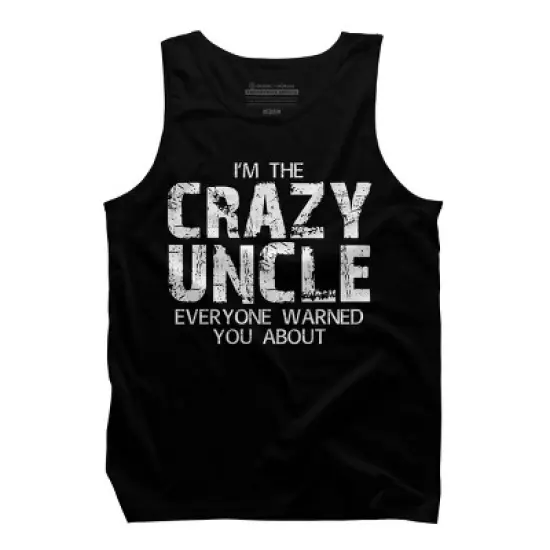 Men's Design By Humans The Crazy Uncle Everyone Warned You By ZeusSE Tank Top image {2}