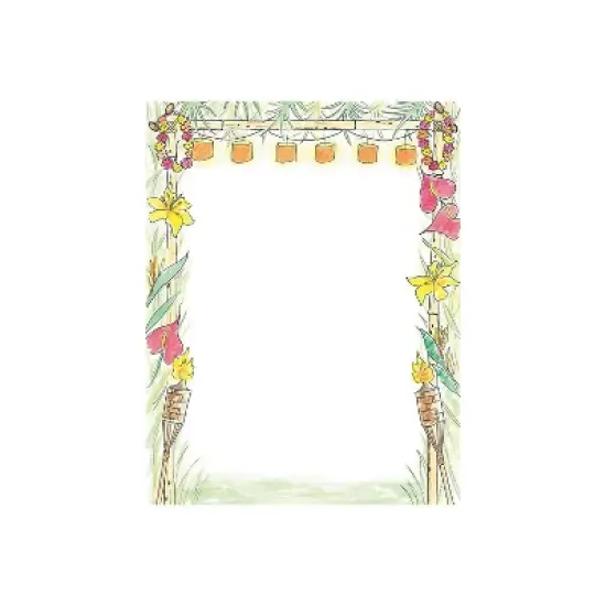 Great Papers! Luau Letterhead Multicolor 80/Pack (2014261) image {3}