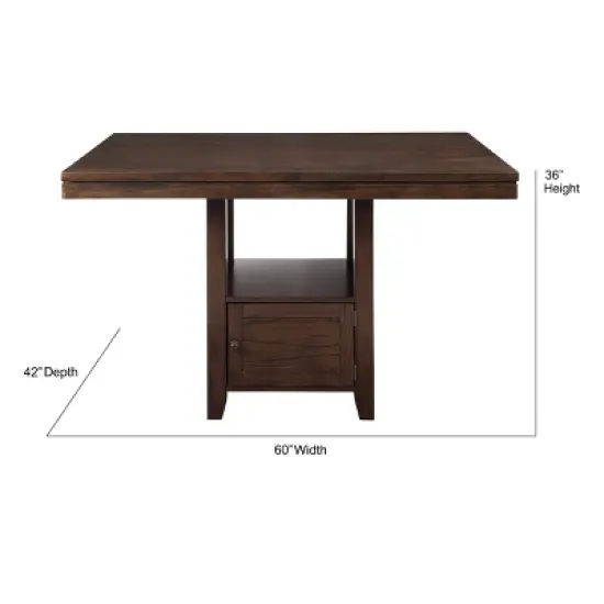Yorktown Counter Height Dining Table Espresso - Steve Silver Co. image {5}