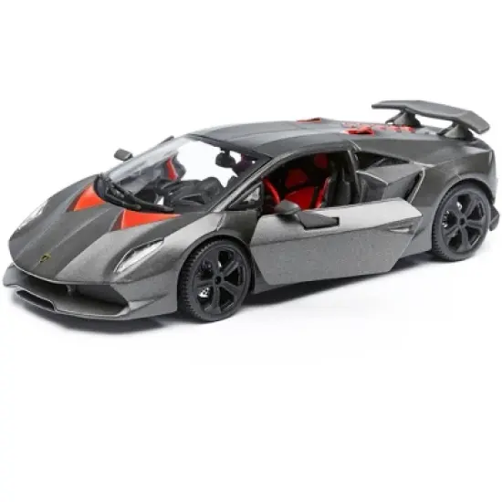 Lamborghini Sesto Elemento Matt Grey 1/24 Diecast Car Model by Bburago image {1}