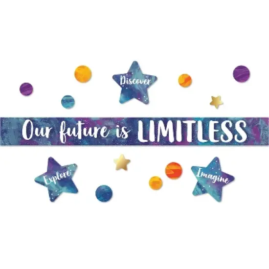 Carson Dellosa Education Galaxy Our Future is Limitless Bulletin Board Set, 28 Pieces image {1}
