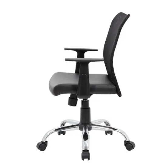 Fixed Arm Budget Mesh Task Chair Black - Boss Office Products image {2}