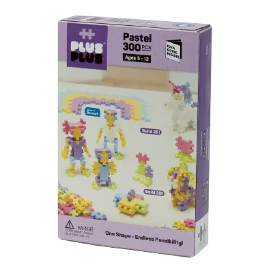 Plus-Plus Open Play Set, Pastel, 300 pieces image {1}