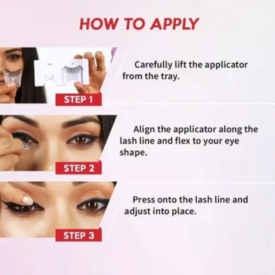 Ardell Press On Lash Self-Adhesive - Wispies #52371 (3 packs) image {3}