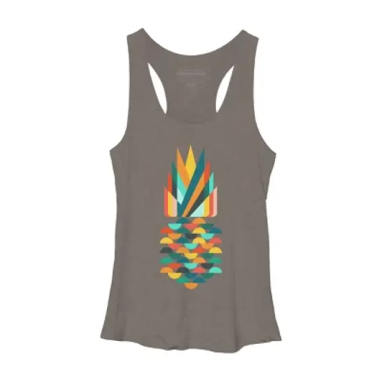 Women's Design By Humans Geometric Pineapple By radiomode Racerback Tank Top image {2}