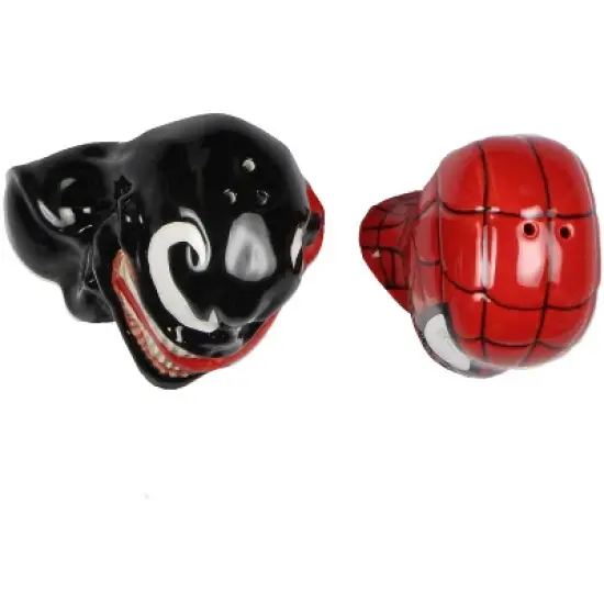 Marvel Comics Spider-Man and Venom Kitchen Ceramic Salt and Pepper Shakers image {2}