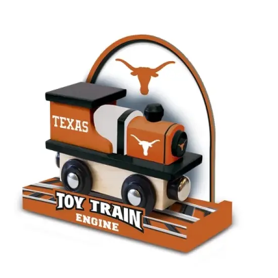MasterPieces Officially Licensed NCAA Texas Longhorns Wooden Toy Train Engine For Kids image {2}