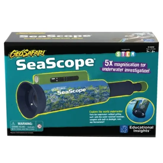 Educational Insights GeoSafari SeaScope, Explore Underwater Without Getting Wet, Includes Magnifier & LED Flashlight, Ages 8+ image {4}