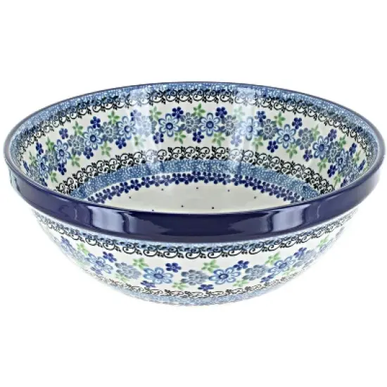 Blue Rose Polish Pottery 56 Ceramika Medium Serving Bowl image {3}