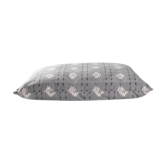 PetShop by Fringe Studio Geometric Pillow with Poly Fill Dog Bed - L - Gray image {2}