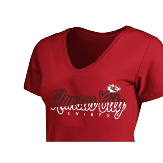NFL Kansas City Chiefs Short Sleeve V-Neck Plus Size T-Shirt image {2}