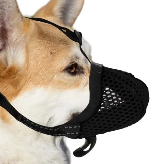 Unique Bargains Reflective Adjustable Basket Muzzle with Air Mesh X-Small 1 Pc image {6}