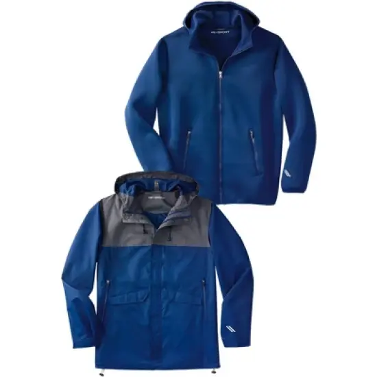 KS Sport by KingSize Men's Big & Tall KS Sport&trade; 3-in-1 Trident Jacket image {3}