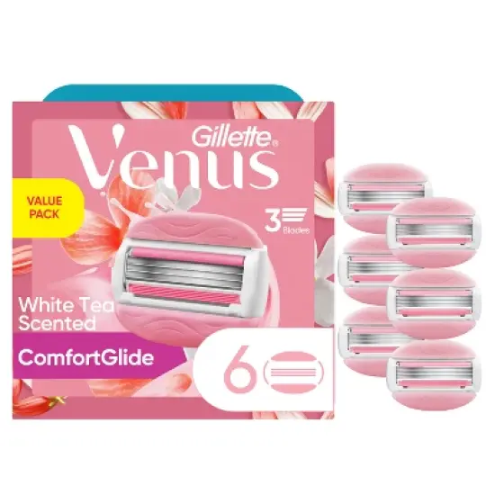 Venus Comfortglide White Tea Women's Razor Blade Refills - 6ct image {10}