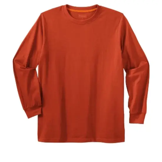 Boulder Creek by KingSize Men's Big & Tall &trade; Heavyweight Long-Sleeve No Pocket Crewneck Tee image {4}