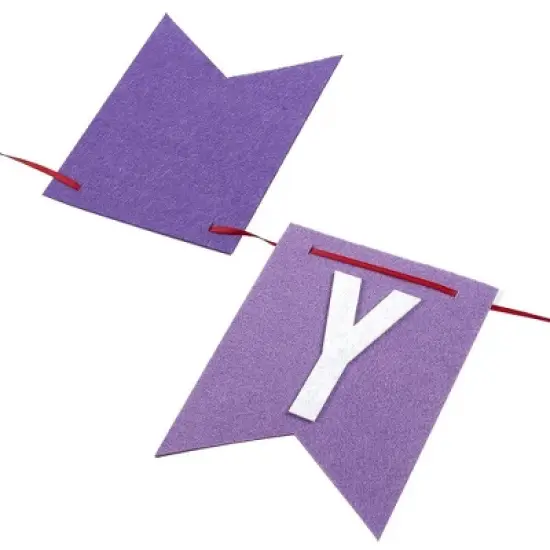 Blue Panda 8 Feet Rainbow Happy Birthday Banner with 3 Colorful Felt Pennant Flag Banners (6 Feet) for Party Decorations image {4}